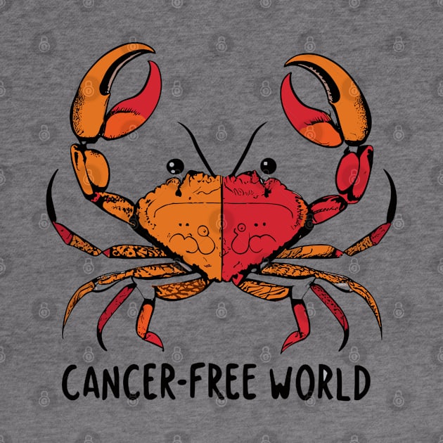 "Cancer-Free World" design by WEARWORLD